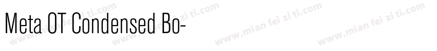 Meta OT Condensed Bo字体转换